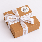 Praline Gift Box 4 pack wrapped with Naked Chocolate Co. ribbon