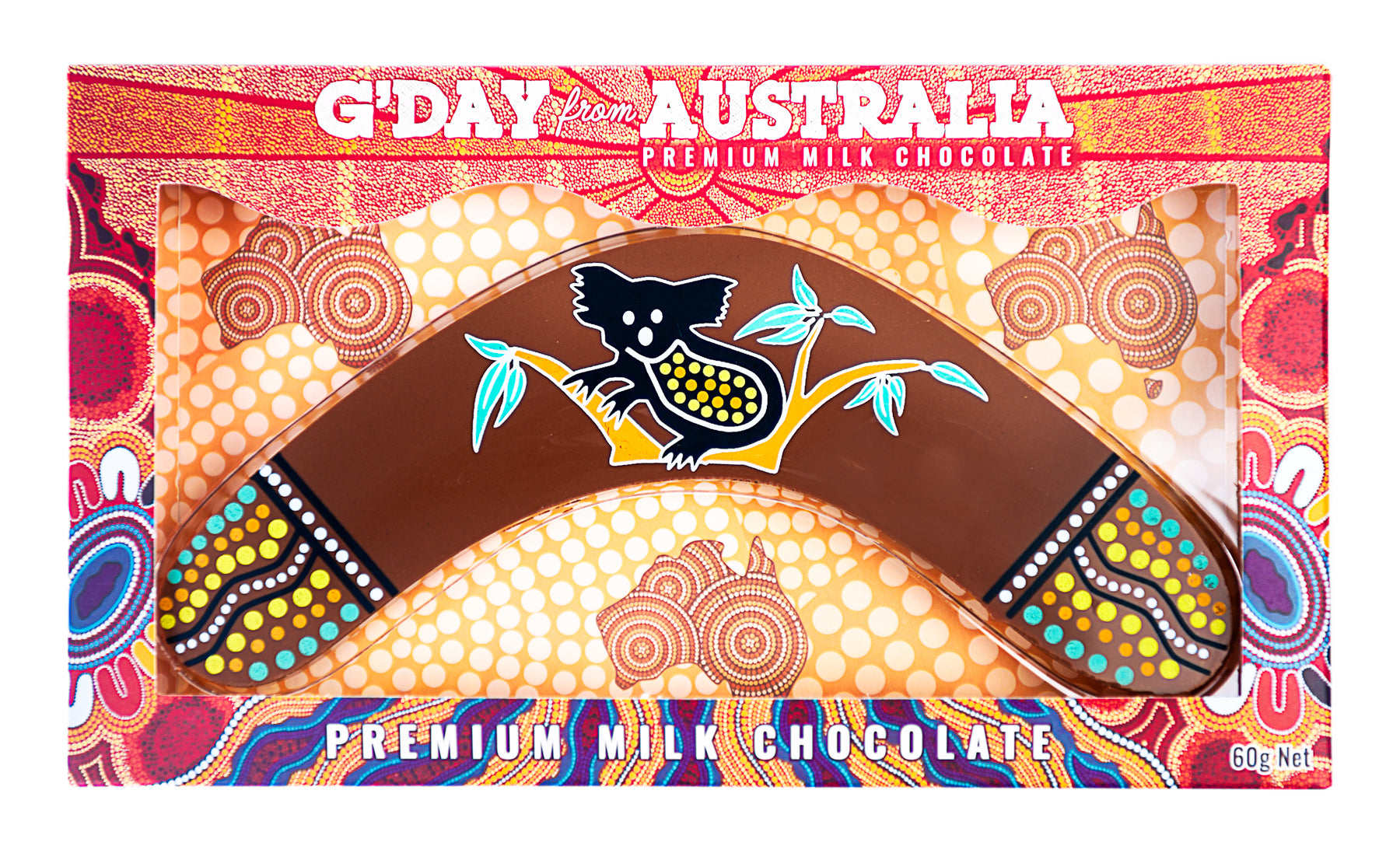 chocolate boomerang souvenir gift koala
